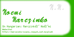 noemi marczinko business card